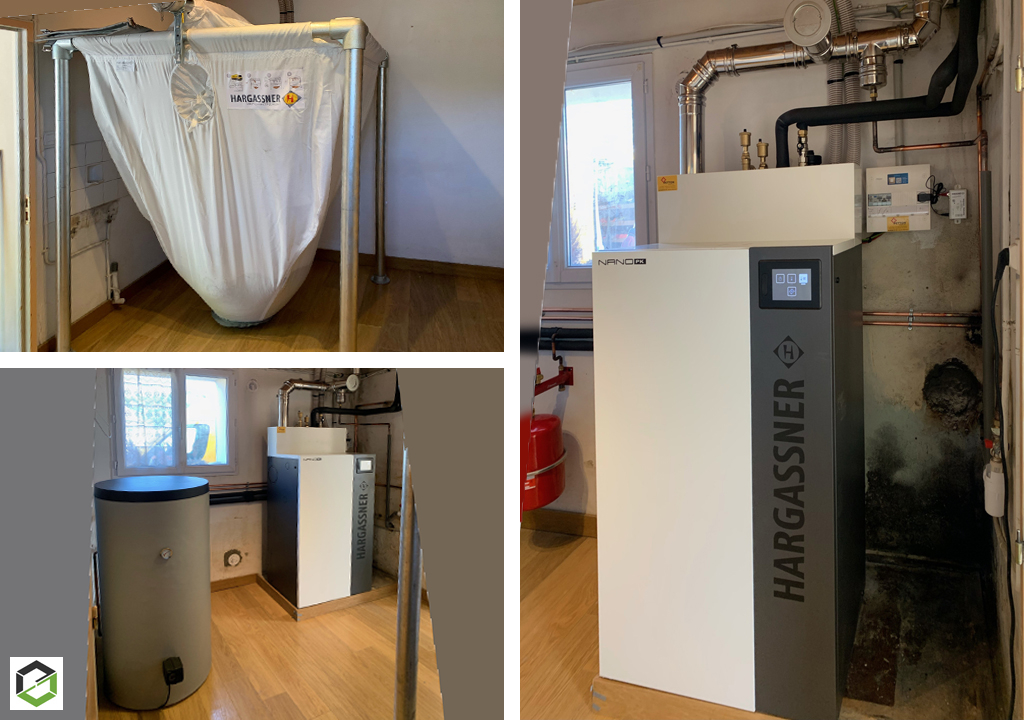 Consultez la chantier : rge qualibois - installation d'une chaudiere à granulÉs de bois hargassner avec eau chaude sanitaire
