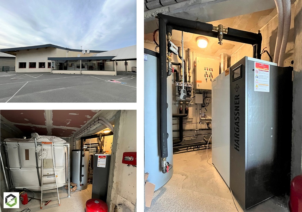 rge qualibois installation chaudière à granulés de bois hargassner avec 2 départs chauffage