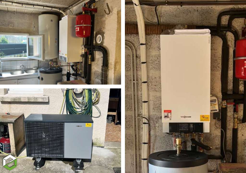 Qualipac rge installation d'une pompe à chaleur Viessmann 200s en chauffage seul