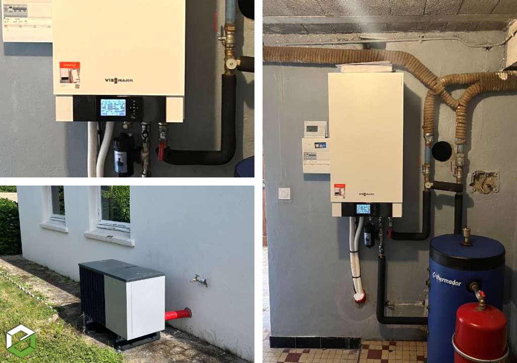 Qualipac rge installation d'une pompe à chaleur Viessmann 200s moyenne température