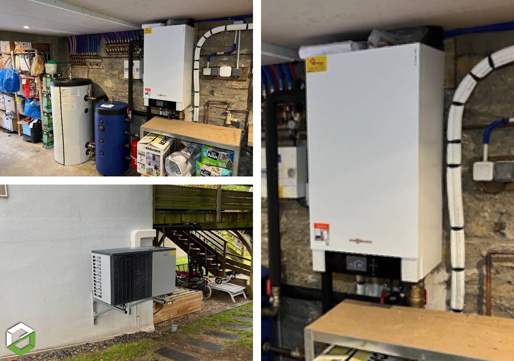 Rge qualipac installation d'une pompe à chaleur Viessmann 200s avec production d'eau chaude sanitaire