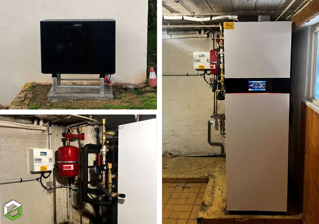 Qualipac rge installation d'une pompe à chaleur Viessmann vitocal 222 s
