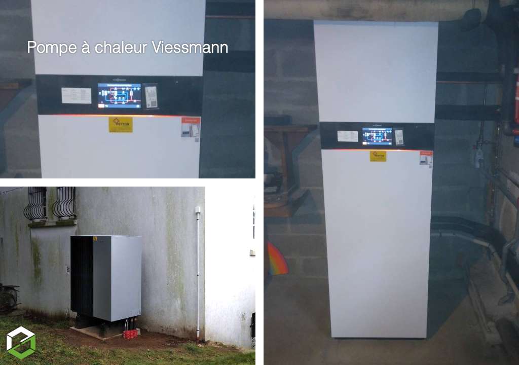 Consultez la chantier : qualipac rge installation d'une pompe à chaleur viessmann 151a de nouvelle génération au r290