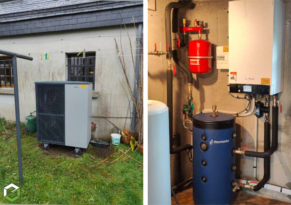 Rge qualipac installation d'une pompe à chaleur Viessmann vitocal 200s moyenne temeprature