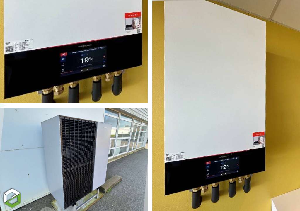 Qualipac rge installation d'une pompe à chaleur Viessmann 150a de derniere génération au r290