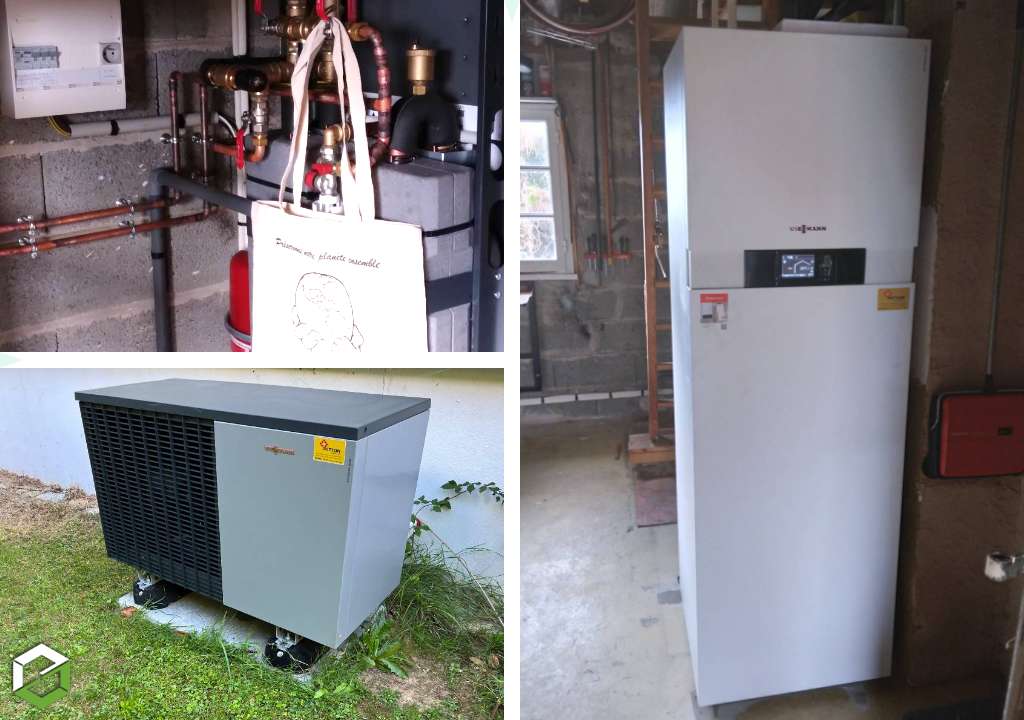 qualipac rge - installation d'une pompe a chaleur viessmann 222s moyenne temperature avec ecs - entreprise rge
