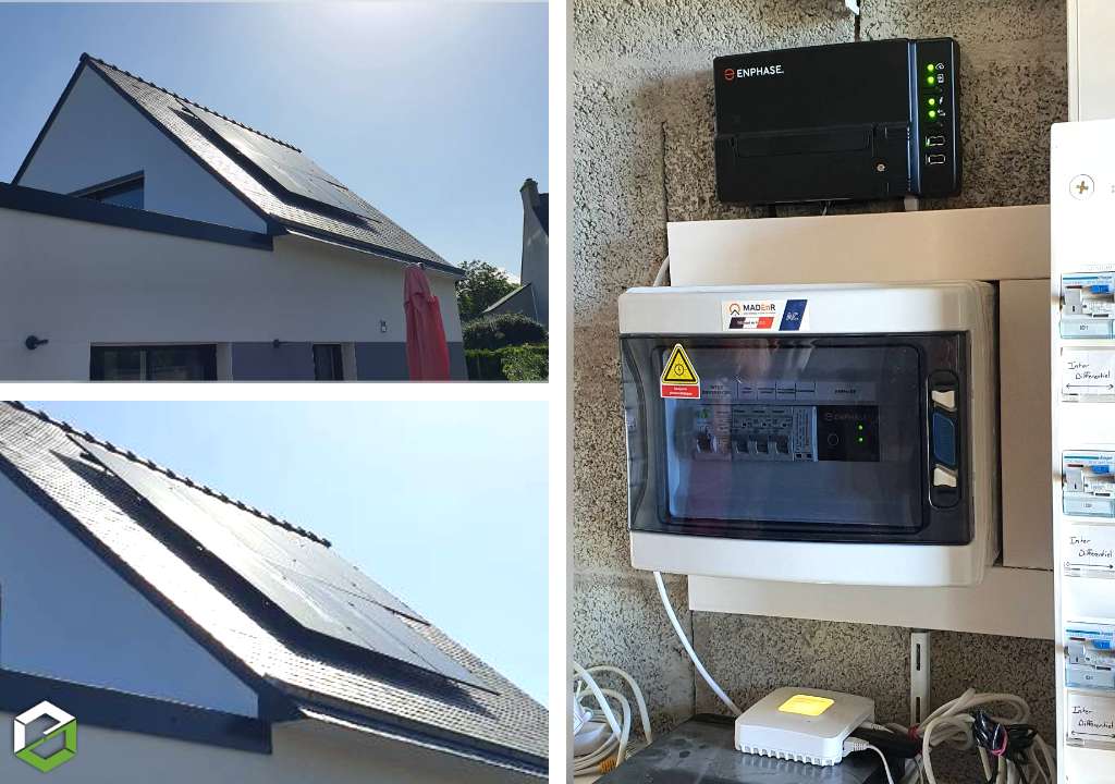 Consultez la chantier : entreprise rge qualipv installation de panneaux solaires photovoltaiques full black en autoconsommation