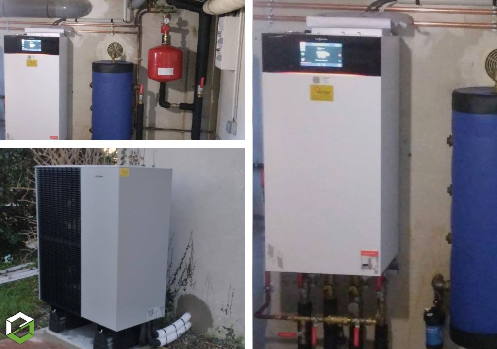  Installation d'une pompe à chaleur Viessmann Vitocal 150 A à haute performance écologique