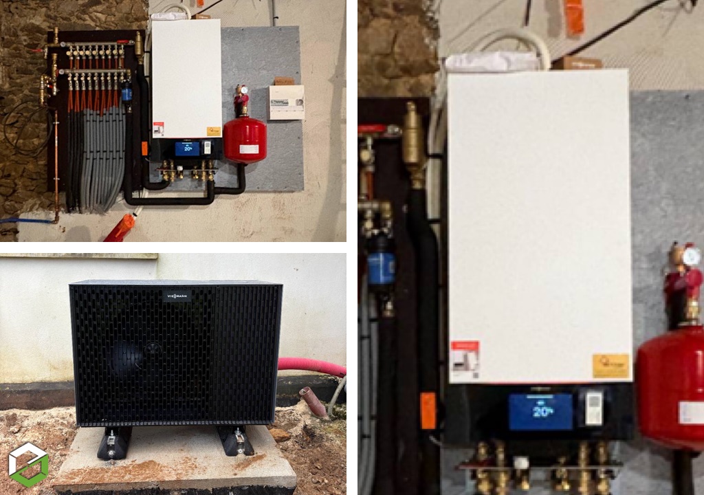 Consultez la chantier : qualipac rge - installation d'une pompe à chaleur viessmann vitocal 200 s haute performance