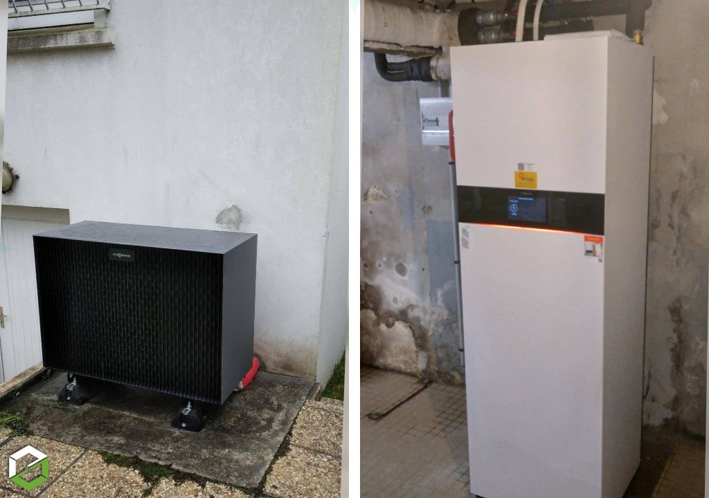 Consultez la chantier : installer une pompe à chaleur viessmann vitocal 222 s en remplacement d'une ancienne pac