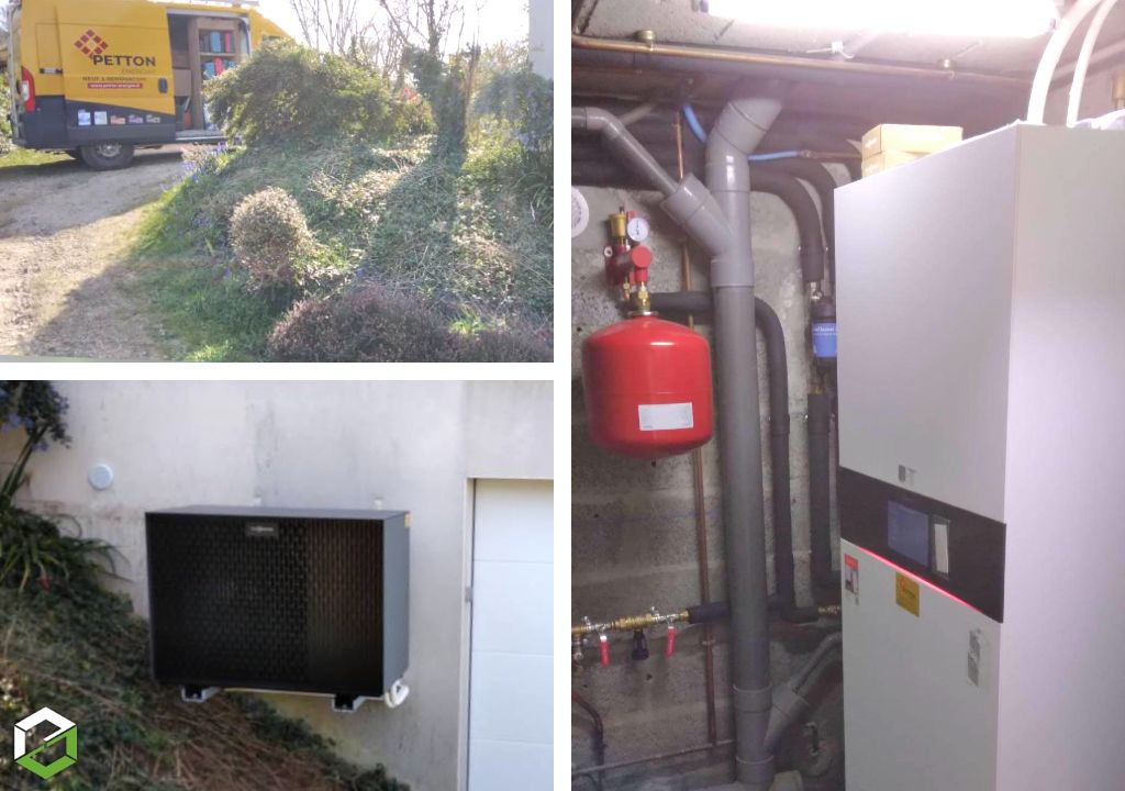 Consultez la chantier : chauffagiste pompe à chaleur viessmann vitocal 222 s pour plancher chauffant et radiateurs