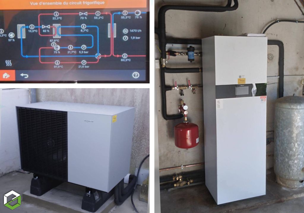 Installateur PAC Viessmann Vitocal 150 A Compact haute performance avec production d'eau chaude sanitaire