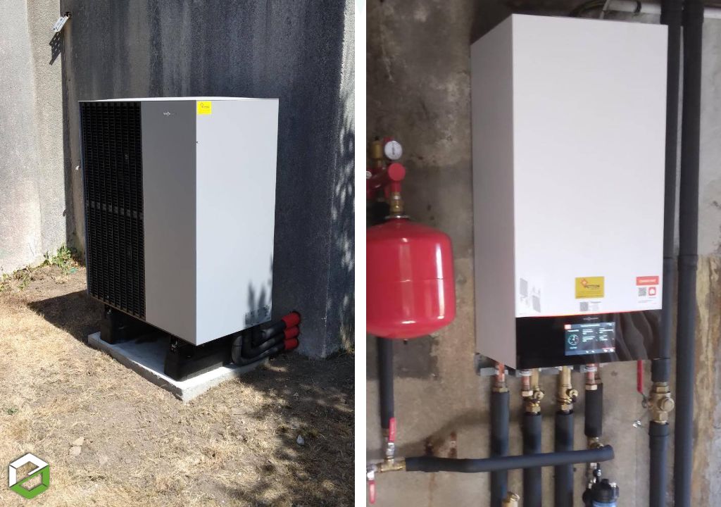 Consultez la chantier :  installation d'une pac air eau viessmann vitocal 150 a à haute performance écologique