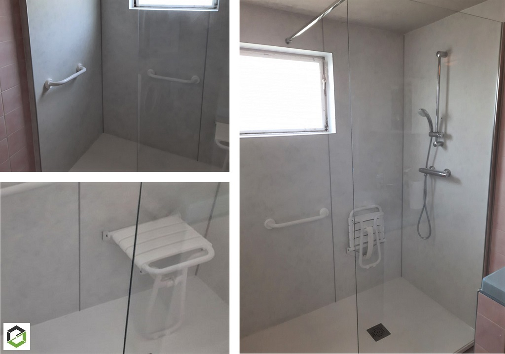 rénovation espace douche pmr
