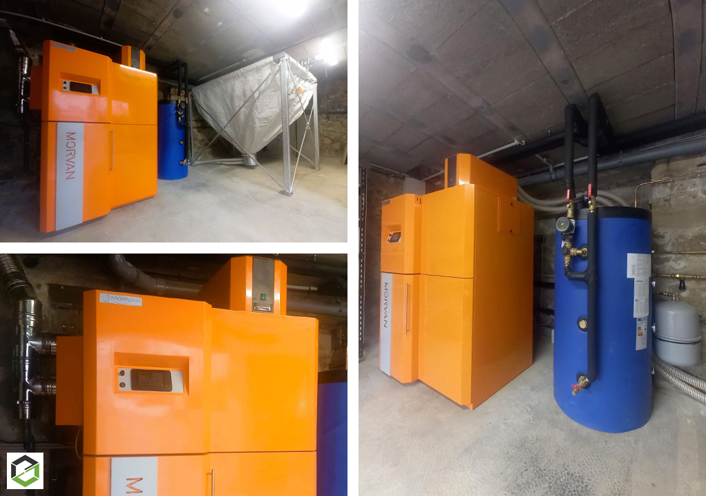 Consultez la chantier : chaudière à granulés self climat morvan gm easy 12 kw