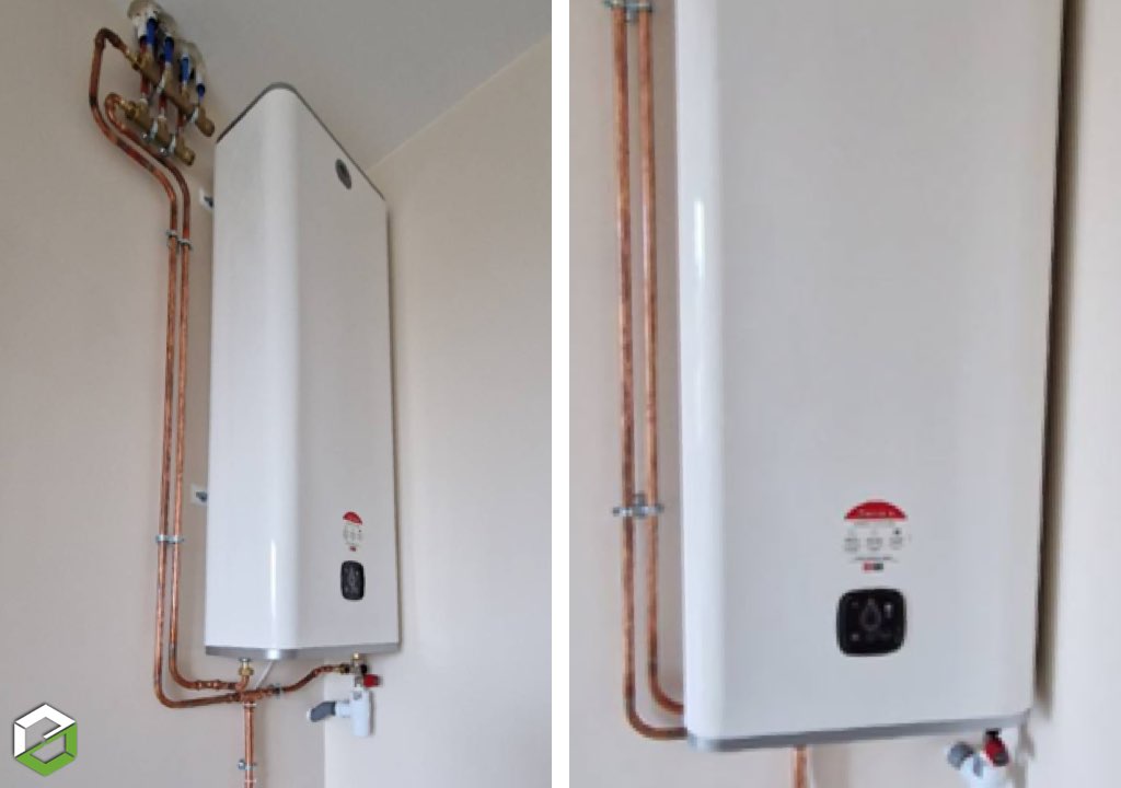Installation d'un chauffe-eau plat THERMOR MALICIO 3