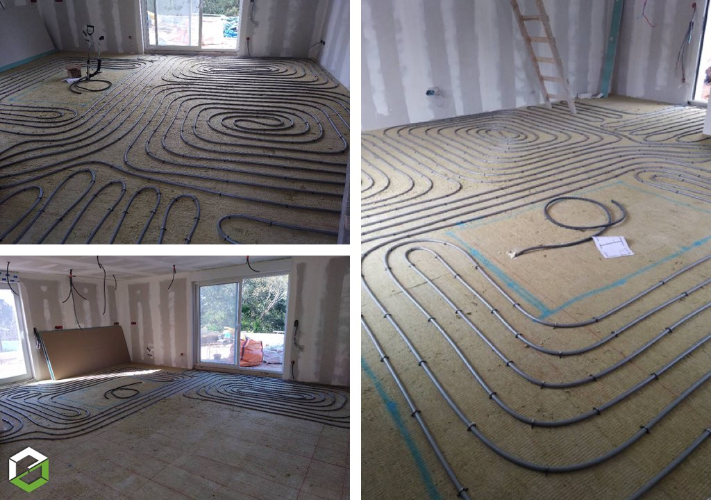 création d'un plancher chauffant (pcbt) pour une maison ossature bois