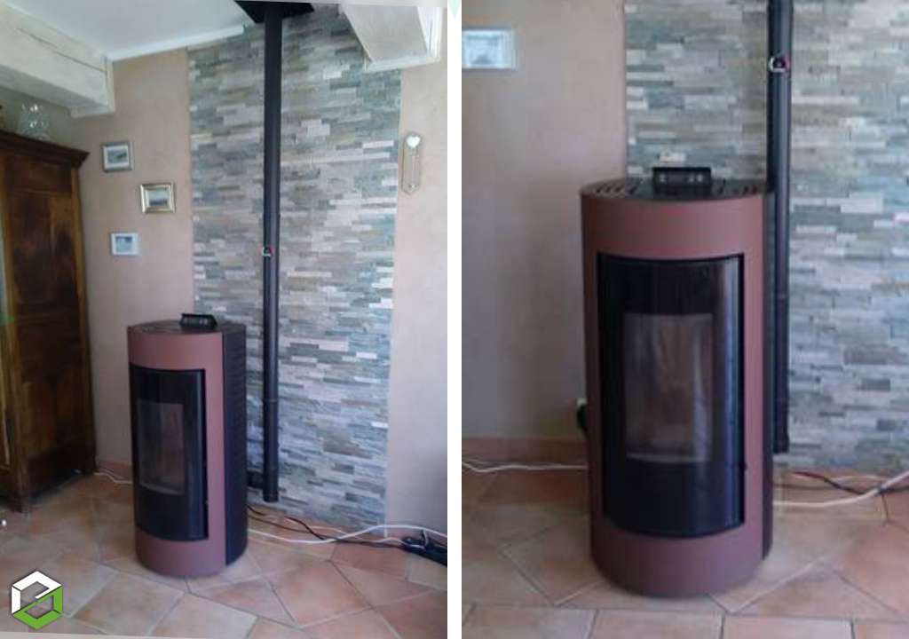 Installation poêle à granulés de bois CMG Monde 6kw - Entreprise RGE
