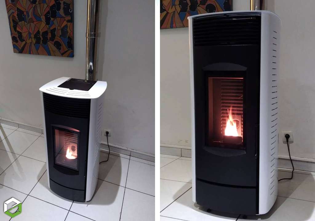 Installation d'un poêle à granulés de bois (pellets) étanche CMG Avalon - Installateur RGE