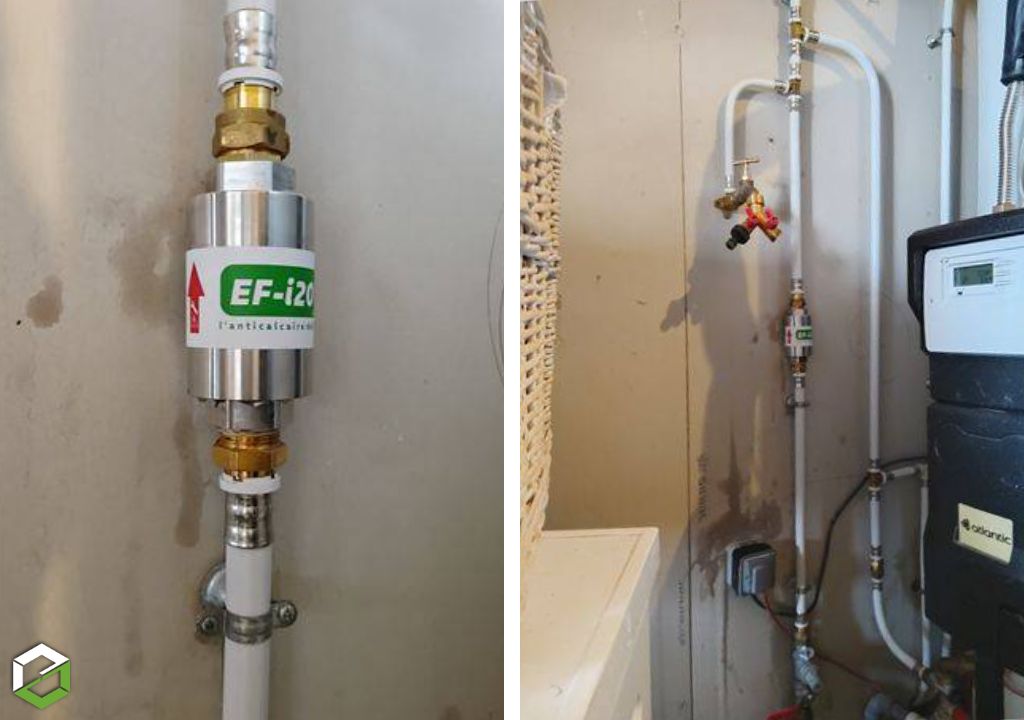 pose d'un traitement anticalcaire drag'eau ef-i20