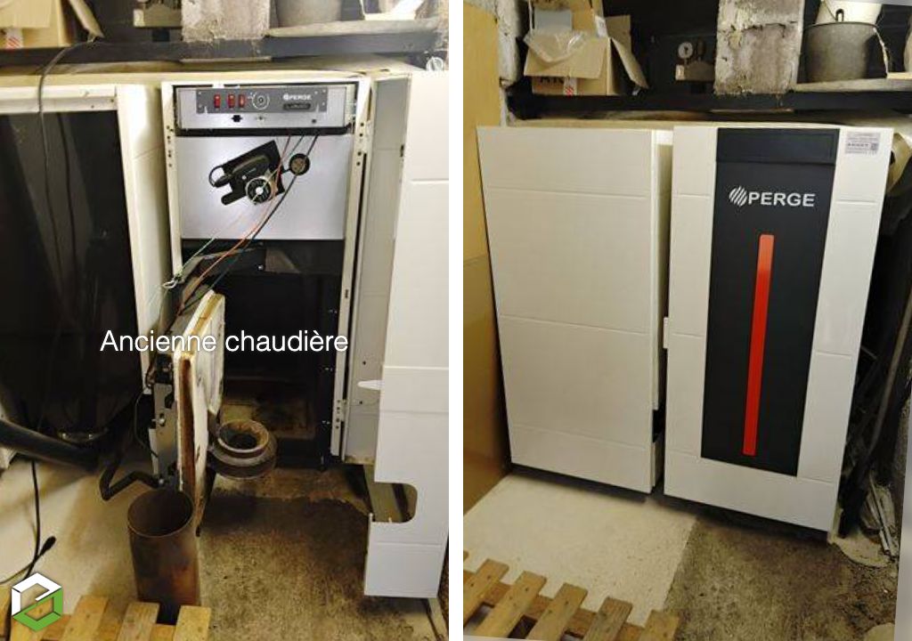 Entretien et ramonage sur un chaudière PERGE OPTIPELLET