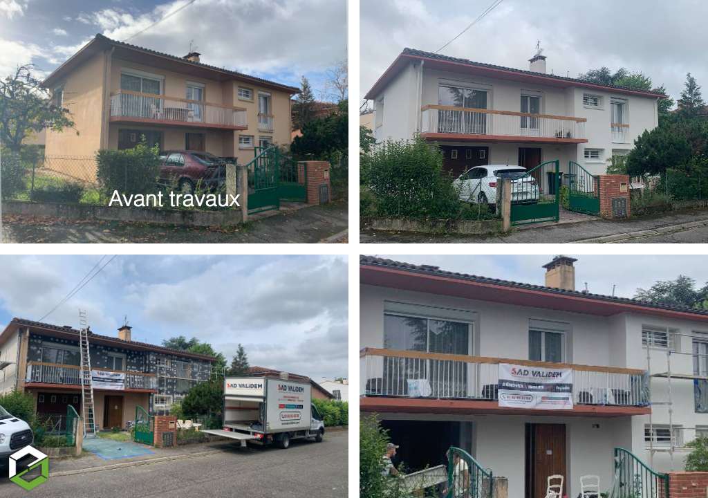 Isolation thermique des murs par l'exterieur