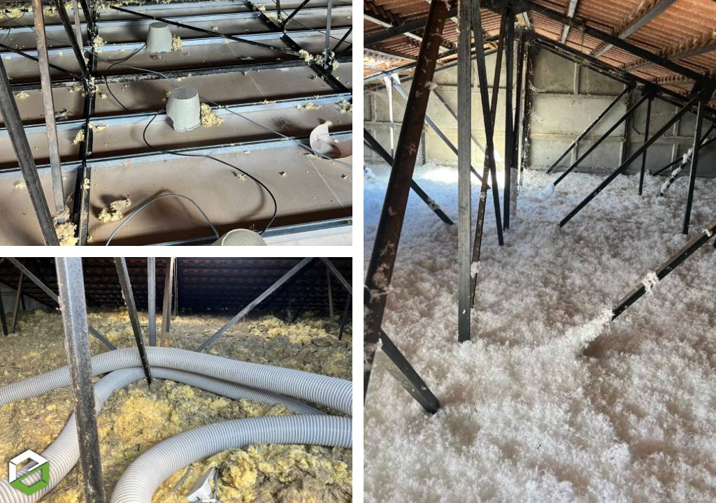 Consultez la chantier : isolation du plancher des combles perdus