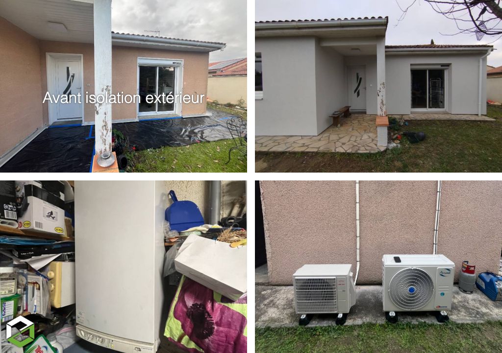 Consultez la chantier : rénovation energétique globale avec isolation, chauffage et production d’eau chaude sanitaire