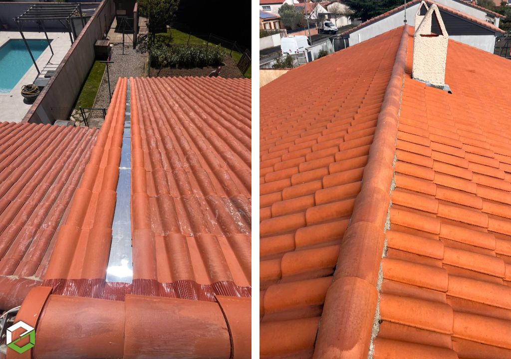 Rénovation des faîtages et rives : Travaux de toiture réalisés par AD VALIDEM