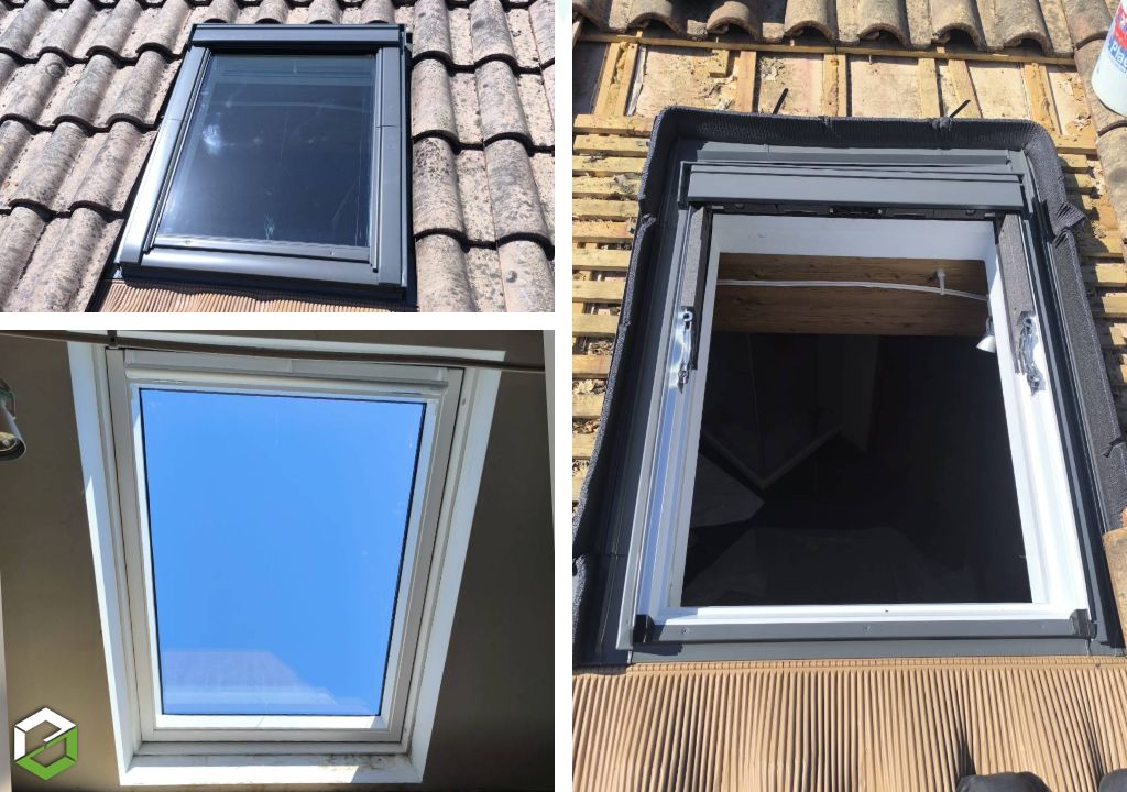 remplacement de deux fenêtres de toit velux