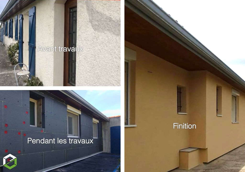 Isolation thermique par l’extérieur pour un projet de rénovation énergétique réalisé par AD VALIDEM