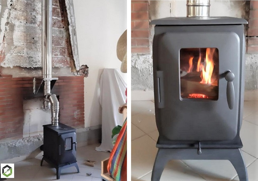 Installation d'un POELE IRON DOG de 7 Kw