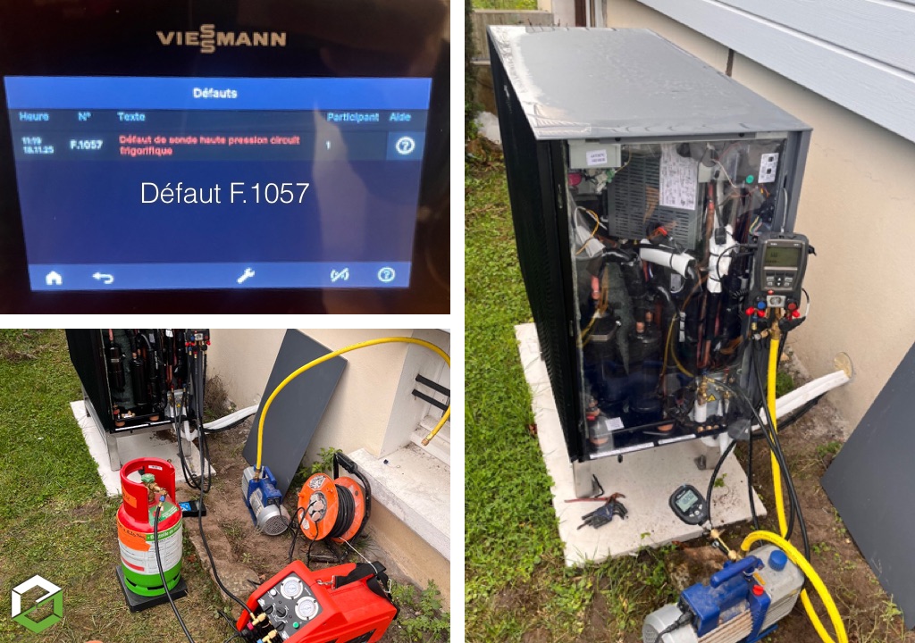 Ets Quesnel EnR : Defaut F1057 Vitocal 222S VIESSMANN
