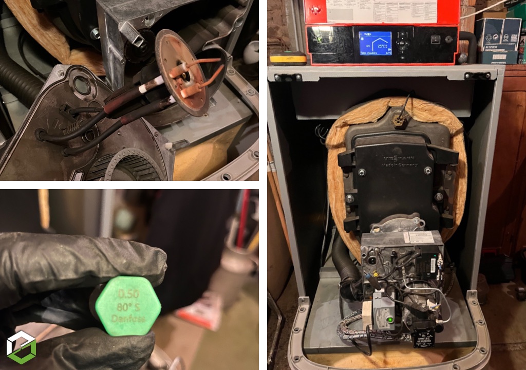 Quesnel EnR : Dépannage d'une chaudière fioul VIESSMANN