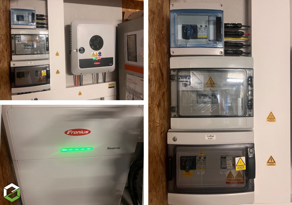 Pose batterie pour installation photovoltaïque Bake-up Fronius