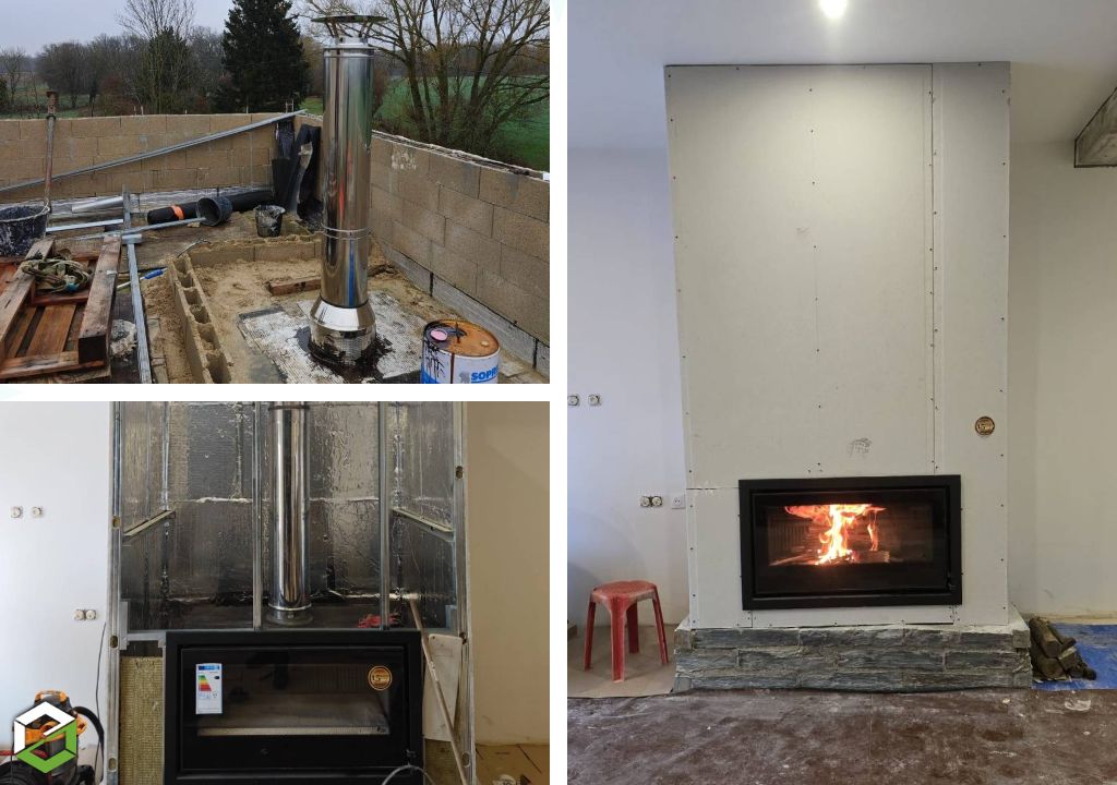 Installation d'un insert bois par un installateur RGE Qualibois -Seine et Marne (77)