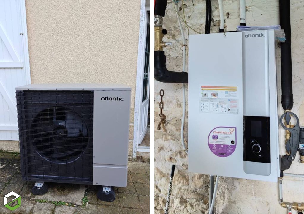 installation d'une pompe à chaleur air/eau Atlantic - Installateur Qualipac RGE 77-Seine et Marne (77)