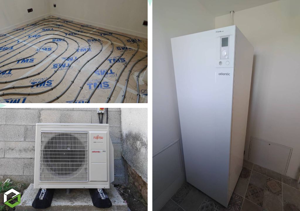 Installation d'une pompe à chaleur air/eau  Atlantic Alfea Extensa Duo AI 8 - R32-Seine et Marne (77)
