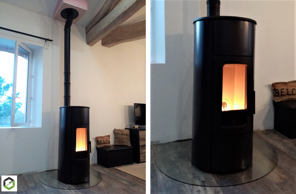 INSTALLATION D'UN POELE A GRANULES Ravelli