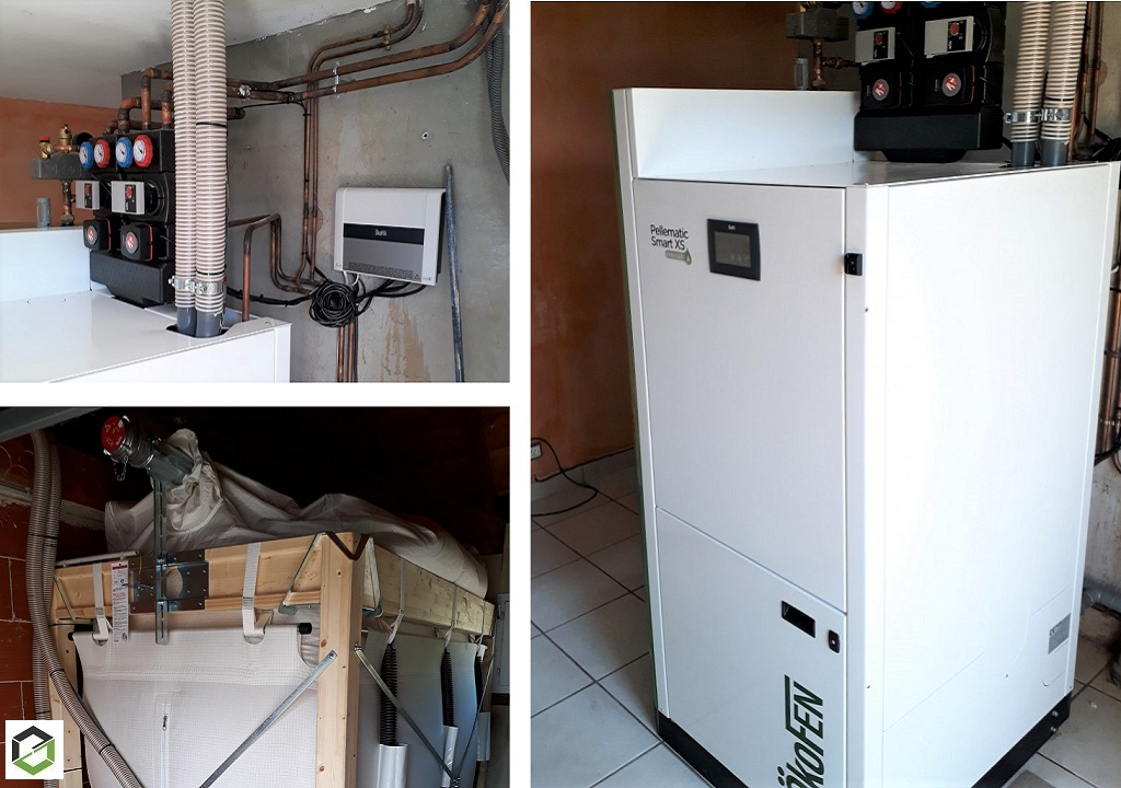Consultez la chantier : installation d'une chaudière okofen smart xs
