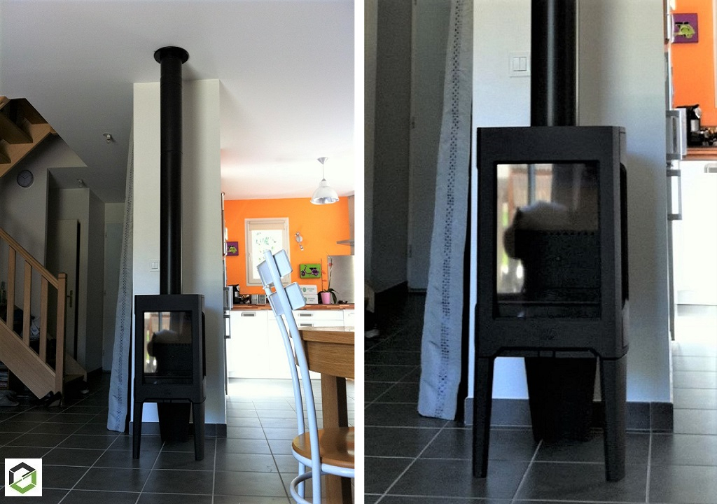 Installation d'un Poêle à bois INVICTA