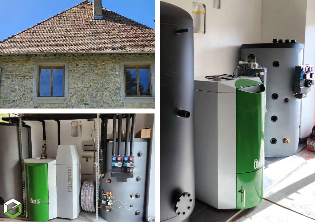 Installation d'une chaudière à granulés de bois ÖKOFEN - Entreprise RGE Qualibois