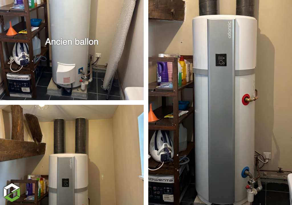 remplacement d'un ballon d'eau chaude par un ballon d'eau chaude thermodynamique atlantic - entreprise rge