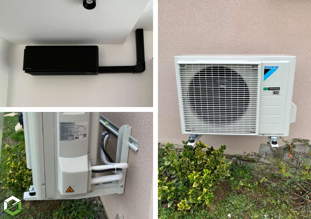 Pose d'une climatisation mono split DAIKIN - Entreprise RGE QualiPAC