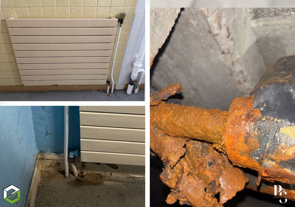 Intervention en urgence dans une école pour une fuite d'eau