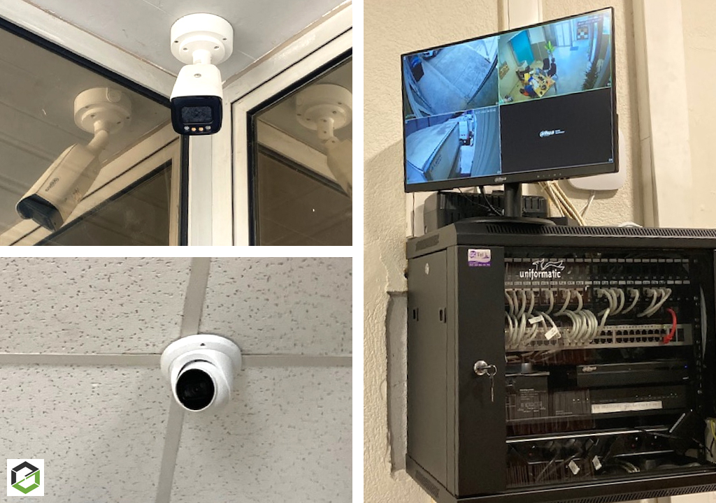 installation d'un système de vidéosurveillance avec caméras dahua dans une entreprise