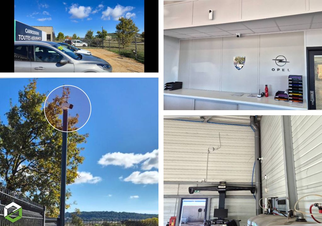 Installation d'un système de caméras de vidéosurveillance en IP Dahua dans une société
