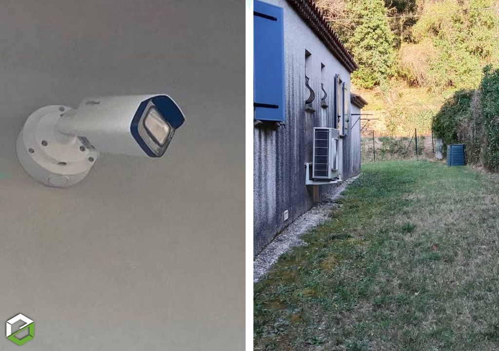 Installation d'un système de caméras de vidéosurveillance en IP Dahua dans une maison