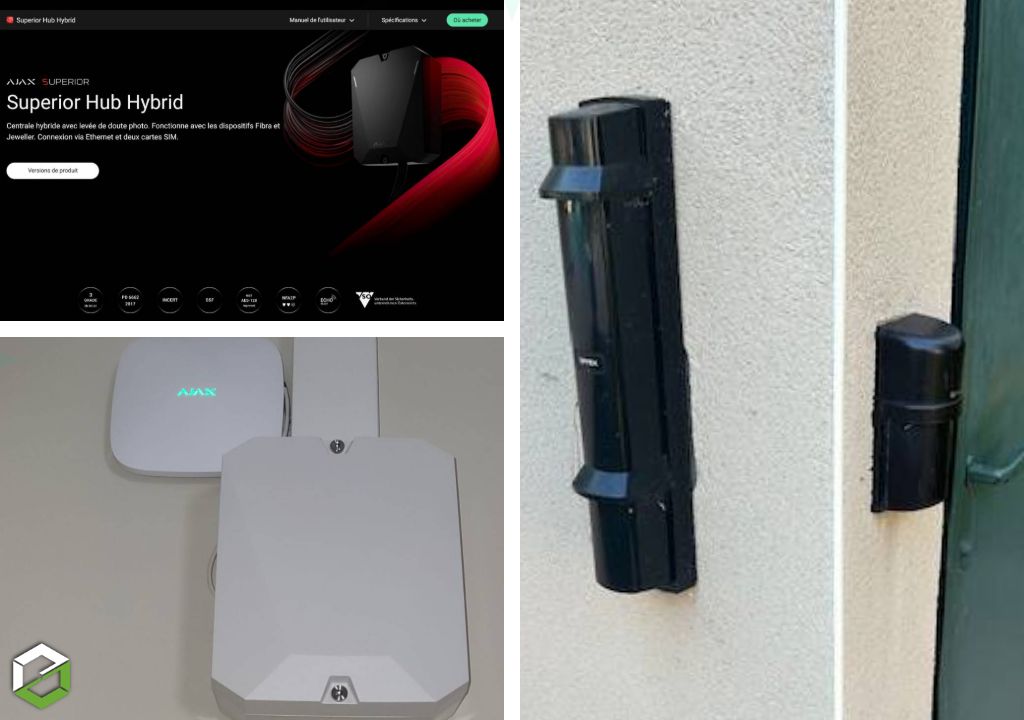 Installation d'un système d'alarme Ajax dans une maison: passage de la 2G à la 4G