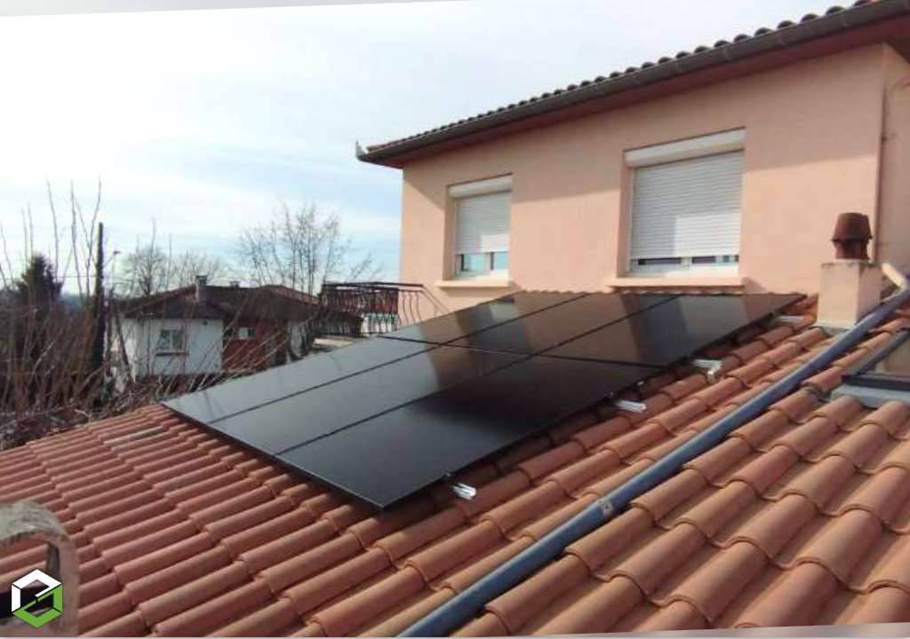 Installation photovoltaïque DUALSUN de 3 kW associée à un onduleur général - RGE QualiPV